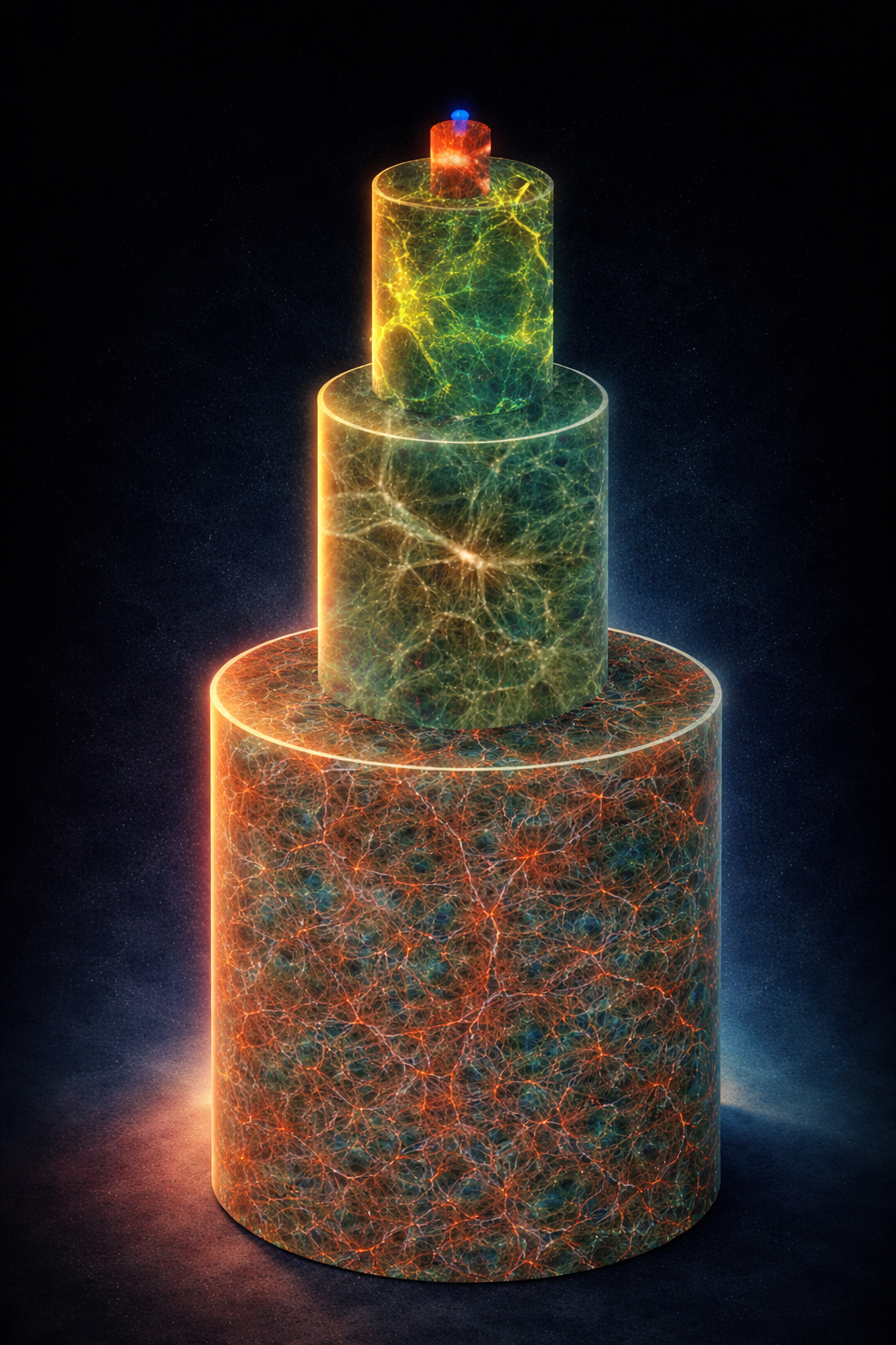 Representación visual de la diferencia de volúmenes de cada simulación usada en el trabajo. 