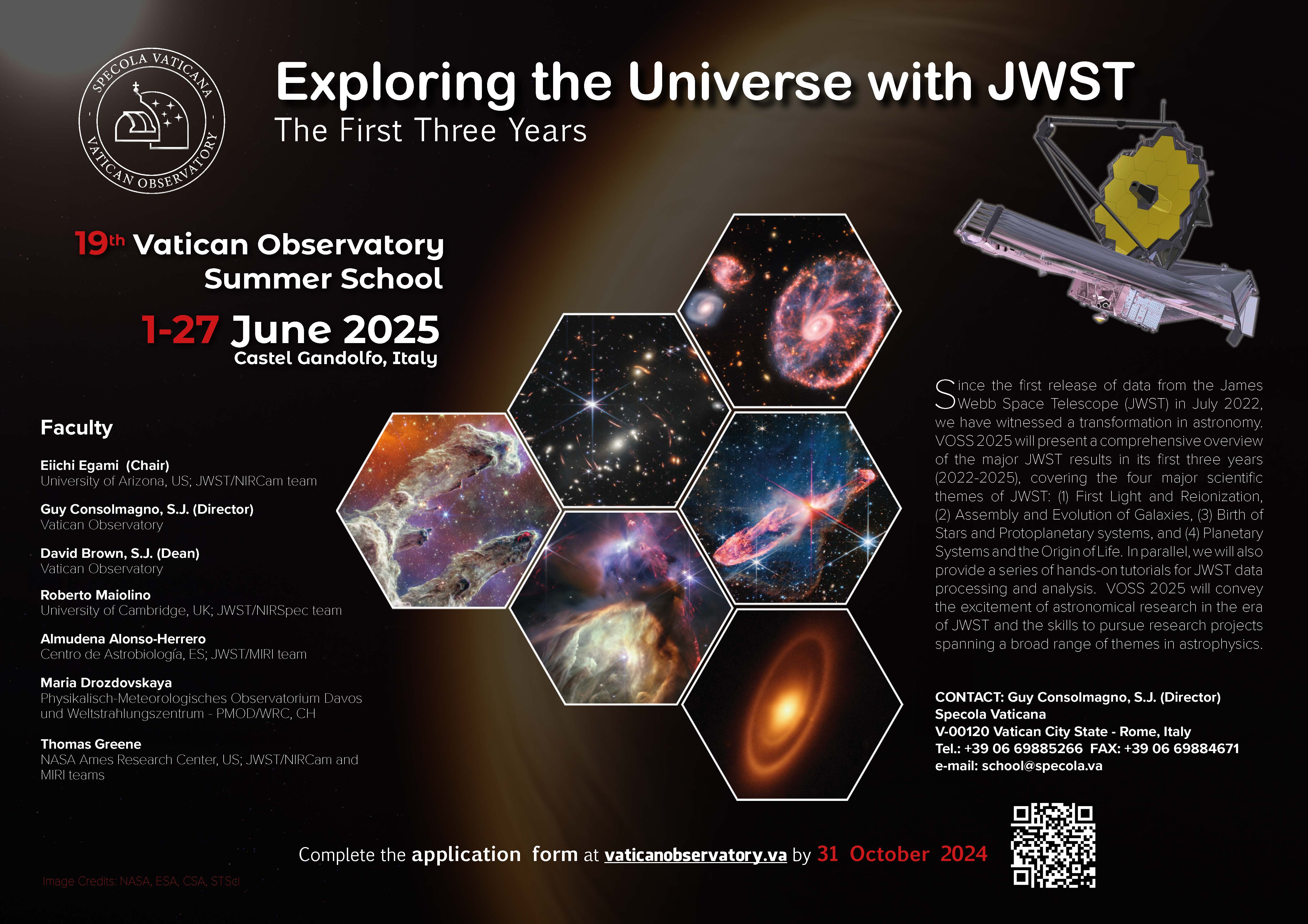 Poster for the Vatican Observatory Summer School 2025