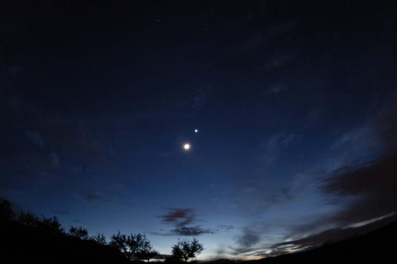 Venus and the Moon