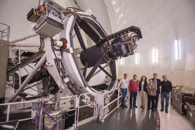 El vicepresidente de la Academia de Ciencias de China y una delegación del NAOC visitan el IAC y los Observatorios de Canarias