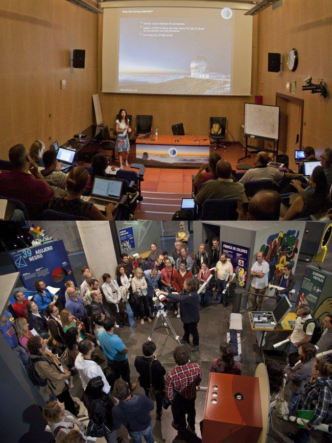 Astronomy at the Canary classrooms 