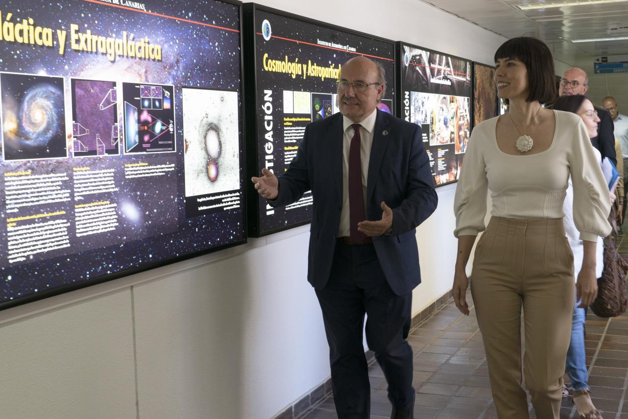 Diana Morant during her visit to the IAC