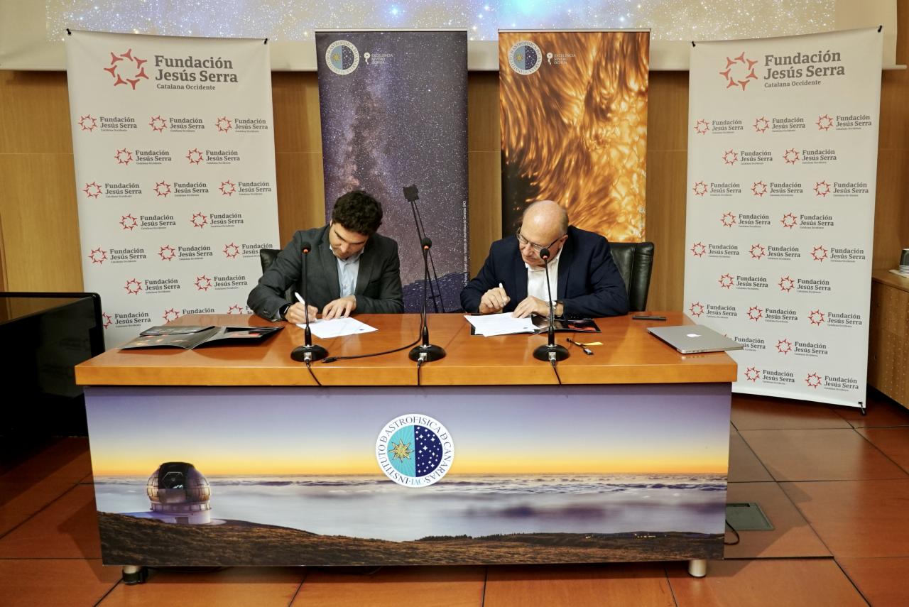 Firma del convenio FJS - IAC