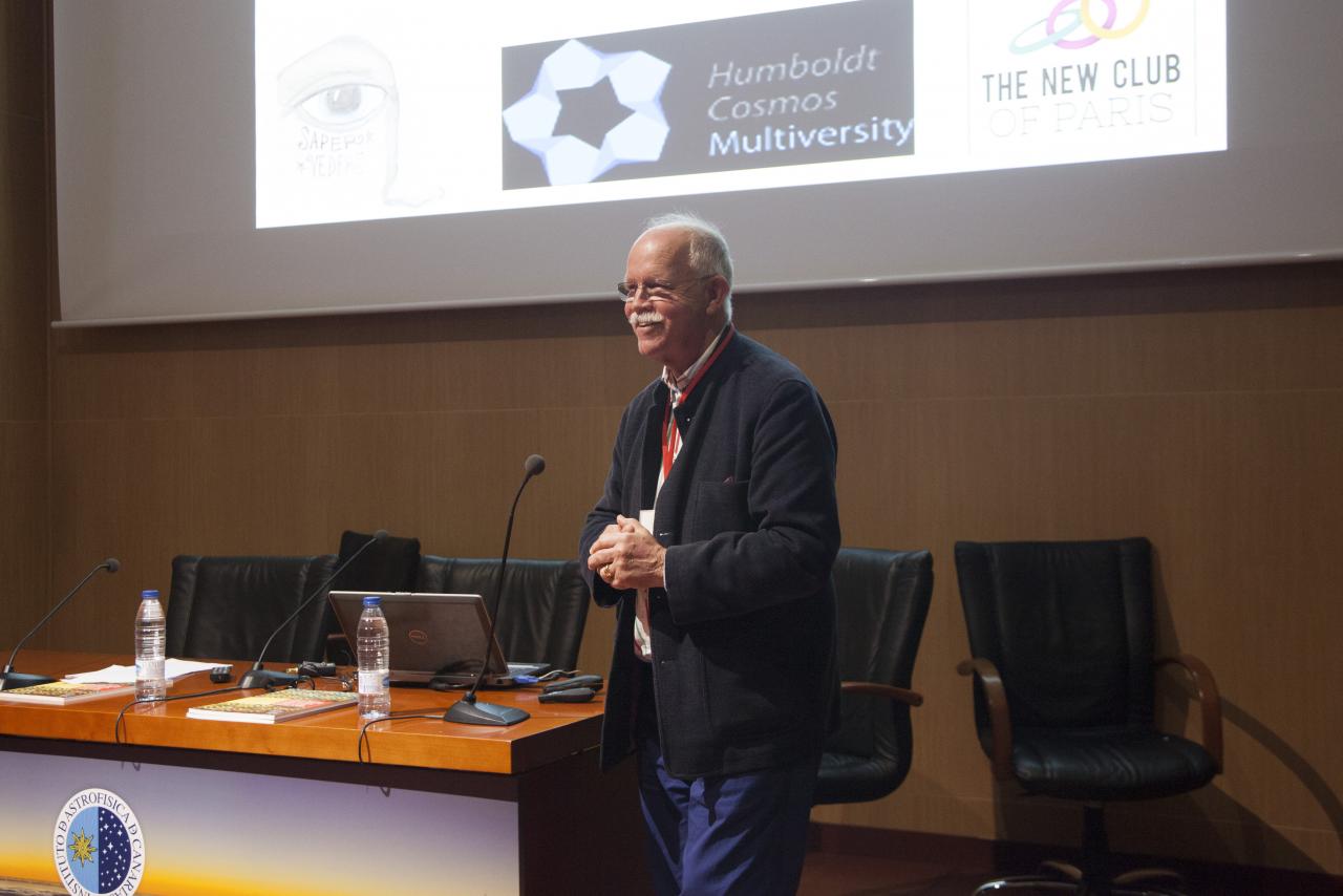 Leif Edvinsson en una mesa redonda en enero de 2018