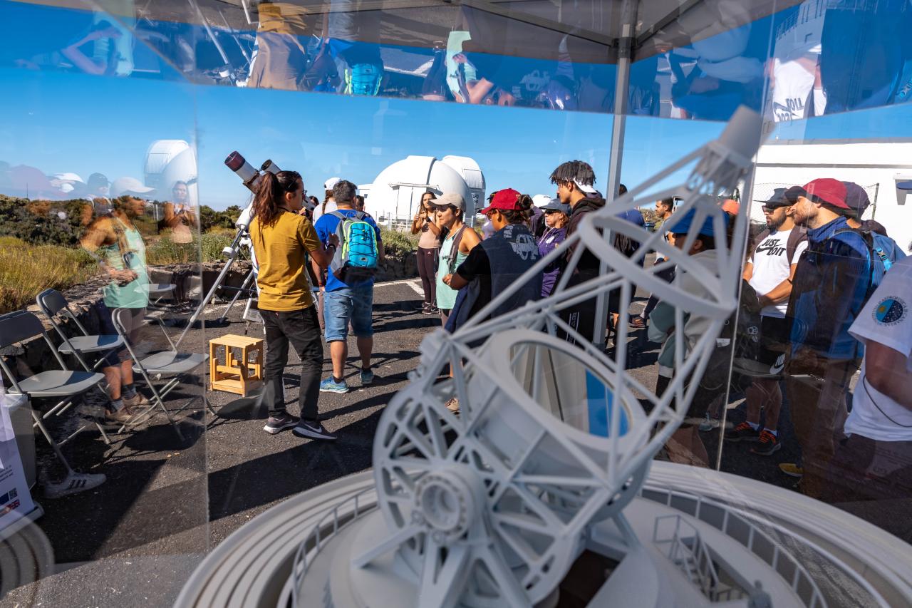 Jornada de Puertas Abiertas 2023 - maqueta del European Solar Telescope 