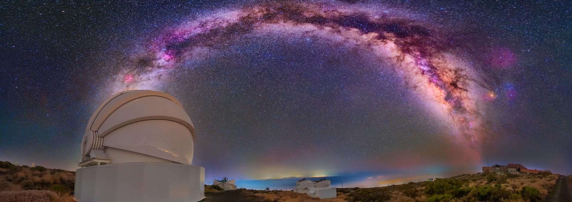 Two-meter Twin Telescope (TTT), a robotic facility located at the Teide Observatory in Tenerife, Canary Islands. Two-meter Twin Telescope (TTT), a robotic facility located at the Teide Observatory in Tenerife, Canary Islands.