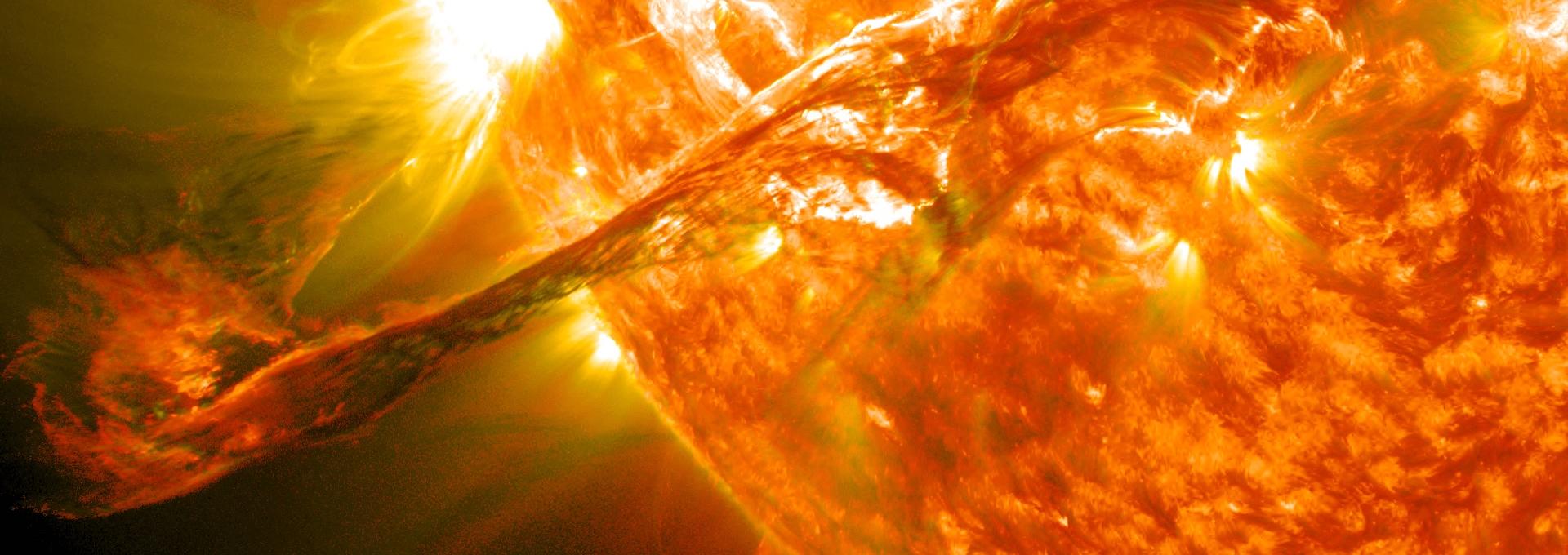 Coronal mass ejection. Credit: NASA/GFSC/SDO