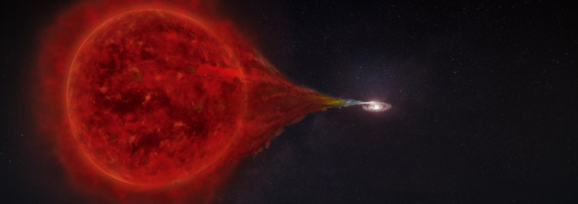 Recreación de RS Oph, la primera nova descubierta en emitir rayos gamma de muy alta energía