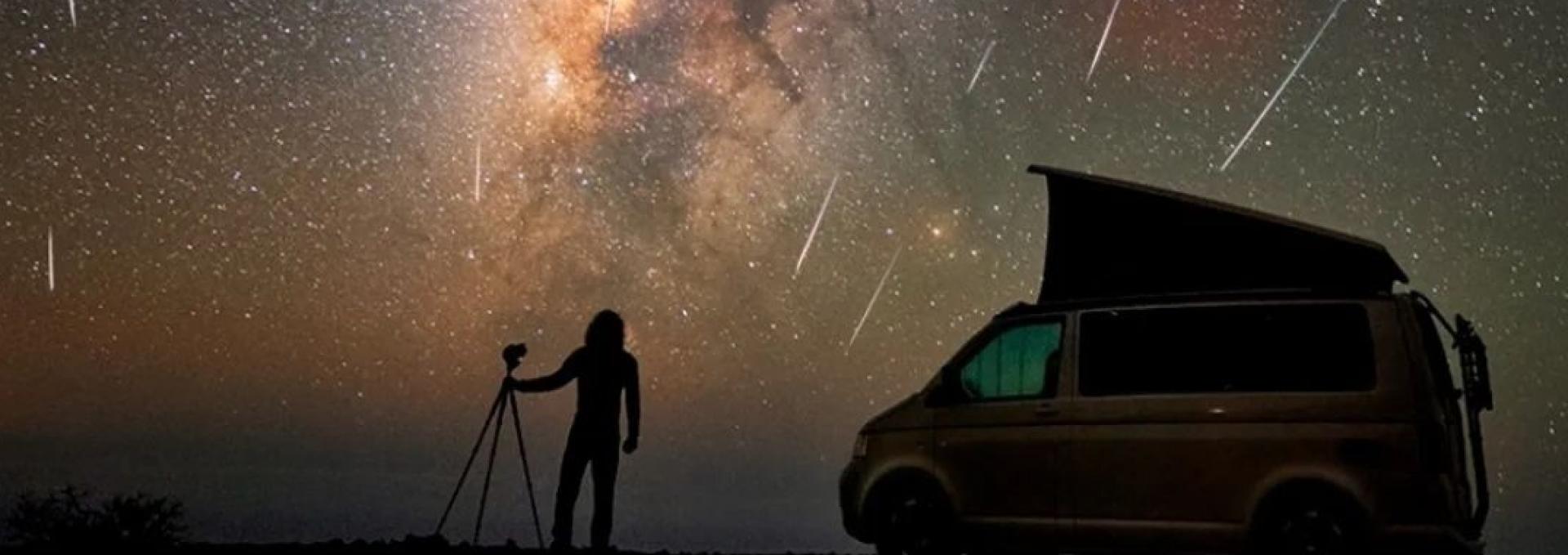 Observación de una lluvia de estrellas