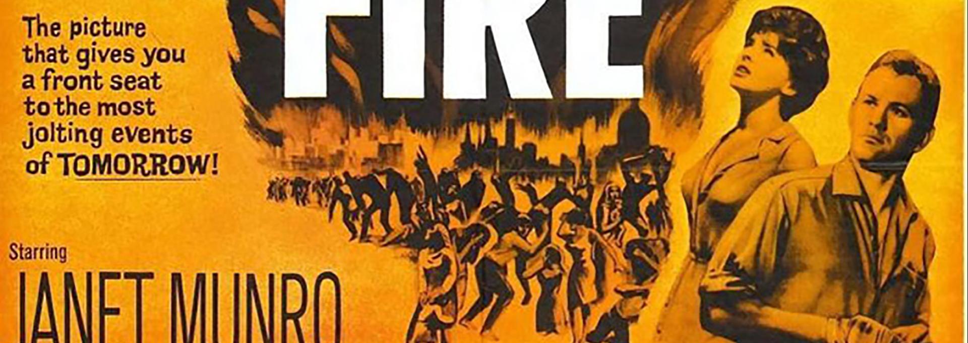 Cartel de la película "El día que la Tierra se incendió" (Val Guest, 1961)