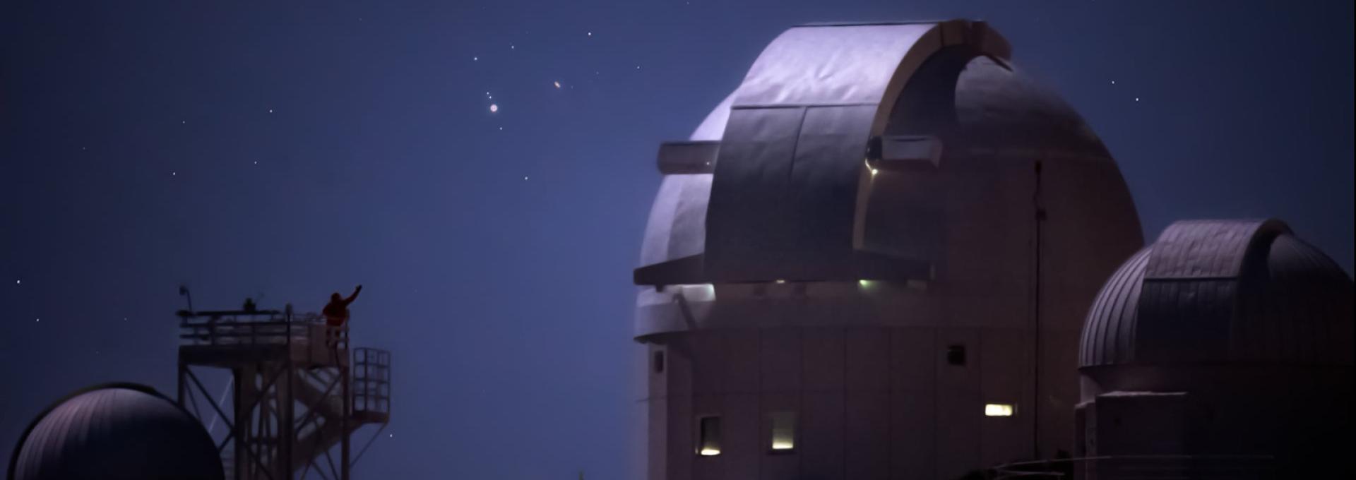 Imagen de la conjunción de Júpiter y Saturno del 21 de diciembre de 2020