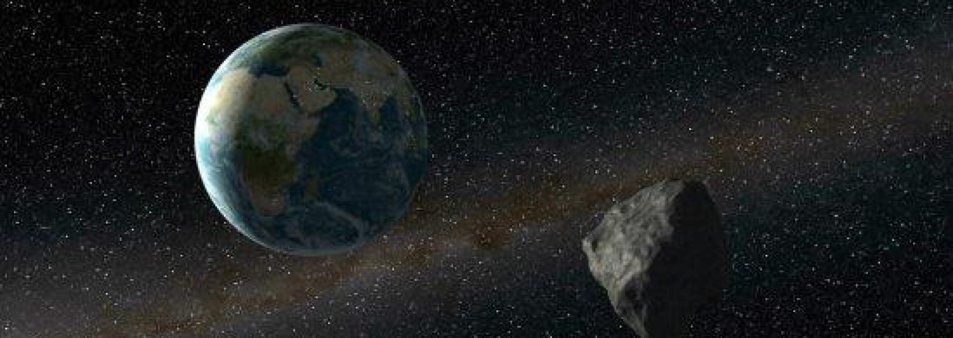 Imagen artística de un asteroide