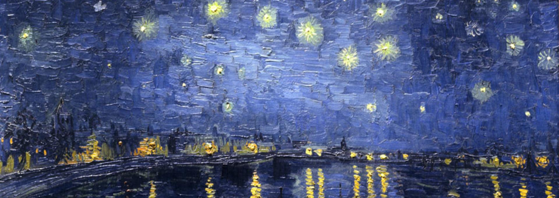 Cuadro de Van Gogh Noche estrellada sobre el Ródano