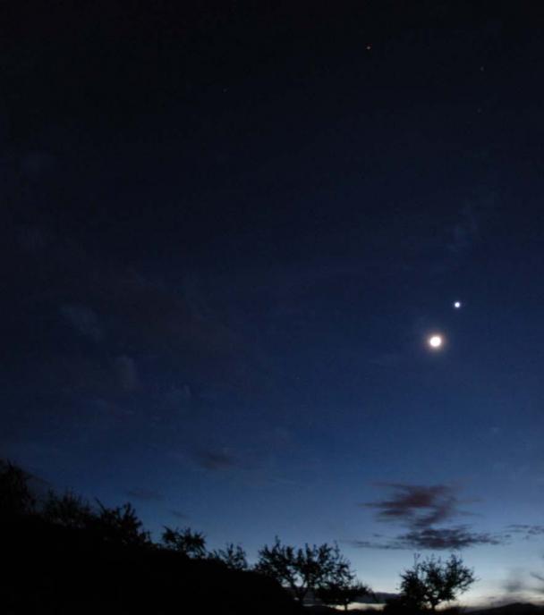 Venus y la Luna