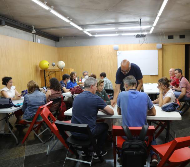 Docentes durante uno de los talleres en el MCC