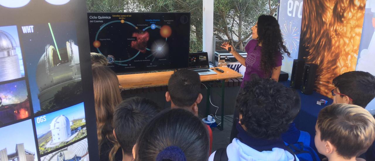 Presencia del IAC en la Miniferia de La Palma