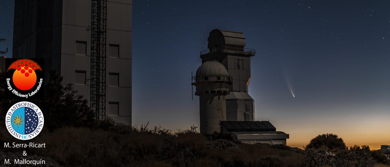 Comet C/2020 F3 (NEOWISE) at the Teide Observatory. Credit: Miquel Serra Ricart (IAC)