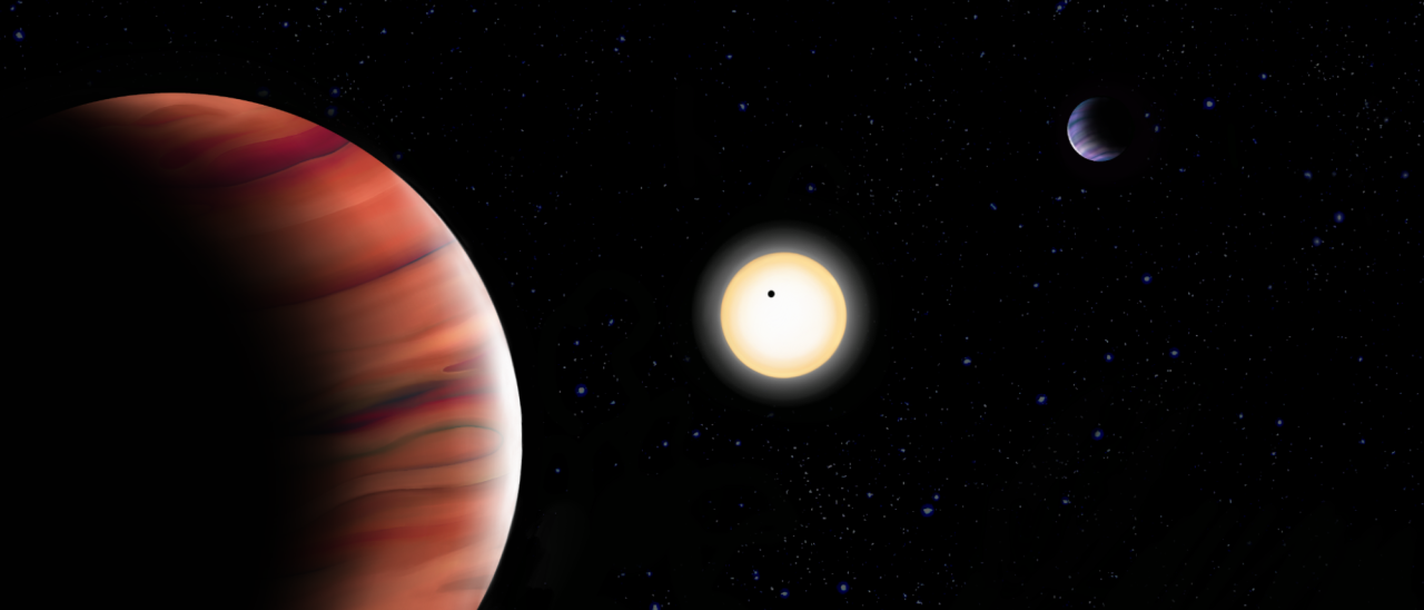 Artist’s impression of the TOI-201 exoplanetary system