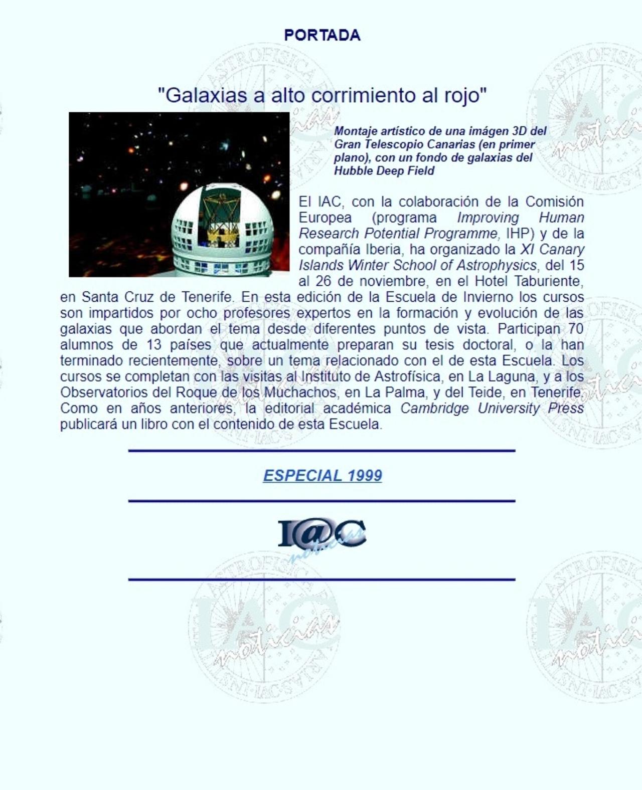 Cover Winter School 1999