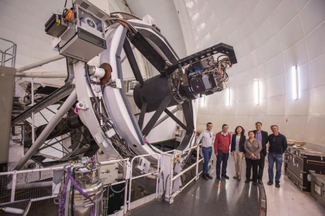 El vicepresidente de la Academia de Ciencias de China y una delegación del NAOC visitan el IAC y los Observatorios de Canarias