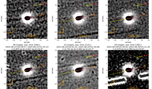 Jet and rotation period of interstellar comet 3I/ATLAS