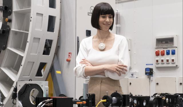 Diana Morant during her visit to the IAC