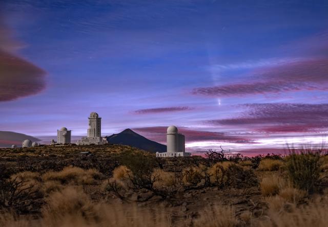 Cometa C/2023 A3 el 13 de octubre desde el Observatorio del Teide