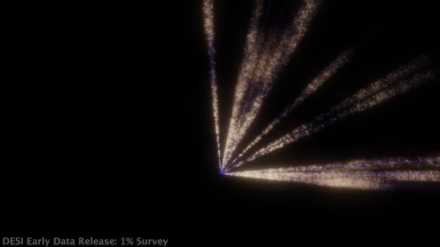 Fly through space with DESI