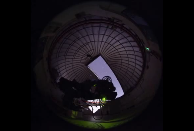Telescope IAC80 - Inside dome - OT