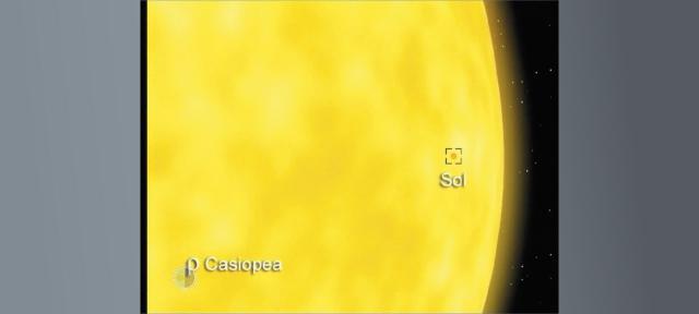 Tamaño de Ro Cassiopea