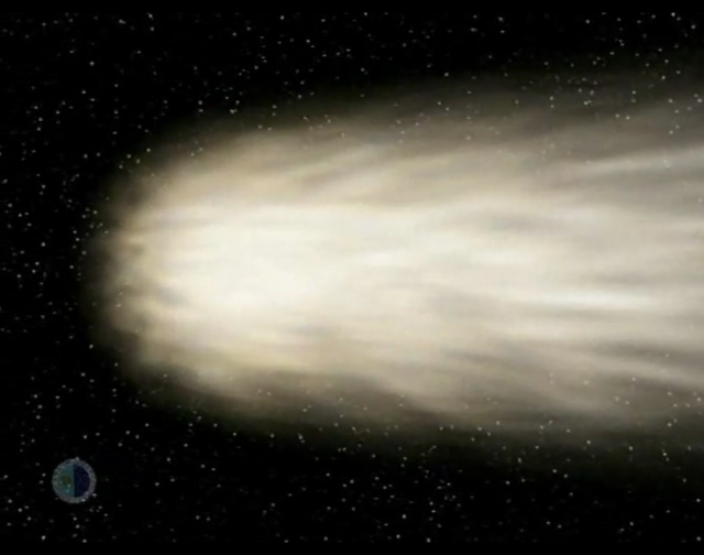 Core, head and surface of a comet