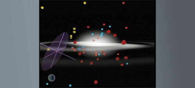 Cúmulos globulares de la Vía Láctea y la posición del Sol