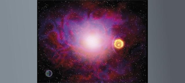 Explosión de una supernova que contamina una estrella cercana con el material expulsado y que termina en un agujero negro