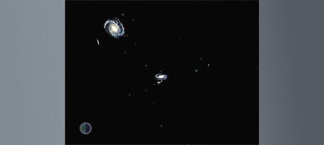 Grupo Local de galaxias (rotación en bucle)