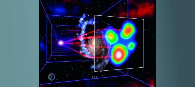 Gravitational lensing effect and Einstein cross formation
