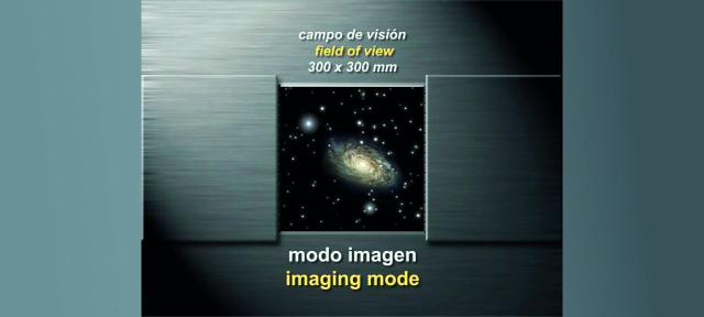 Observación de un objeto astronómico con rendija larga