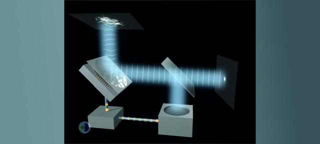 Un espejo deformable compensa las distorsiones producidas por la atmósfera