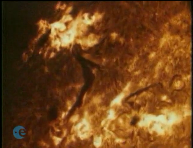 Solar prominence and solar flare