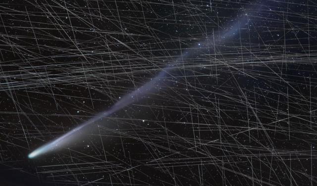 Imagen del Cometa C/2025 A6 (Lemmon), captada el 23 de octubre desde el Observatorio del Teide / Daniel López y Alfred Rosenberg (IAC)