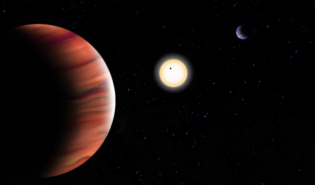 Artist’s impression of the TOI-201 exoplanetary system