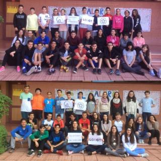 Alumnas y alumnos de segundo de ESO del IES El Calero, descubridores de las estrellas variables TYC 3224-2619-1 y GSC 03224-01689. Crédito: IES El Calero. 11761