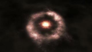 Magnetic fields control the collapse of the molecular clouds in the nuclear ring of the galaxy NGC 1097. As a result, formation of massive stars is suppressed in zones of strong magnetic fields (contours). Credit: Gabriel Pérez, SMM (IAC).