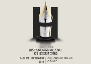 Cartel del Festival Hispanoamericano de Escritores en La Palma. 11976