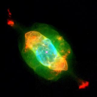 NGC 7009 (Saturn Nebula). Credit:Bruce Balick (University of Washington), Jason Alexander (University of Washington), Arsen Hajian (U.S. Naval Observatory), Yervant Terzian (Cornell University), Mario Perinotto (University of Florence, Italy), Patrizio Pa NGC 7009 (Saturn Nebula). Credit:Bruce Balick (University of Washington), Jason Alexander (University of Washington), Arsen Hajian (U.S. Naval Observatory), Yervant Terzian (Cornell University), Mario Perinotto (University of Florence, Italy), Patrizio Pa