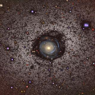 Deep optical image of the giant galaxy Malin 2 Deep optical image of the giant galaxy Malin 2
