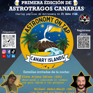 Cartel de la primera edición de "Astronomy on Tap – Canary Islands"