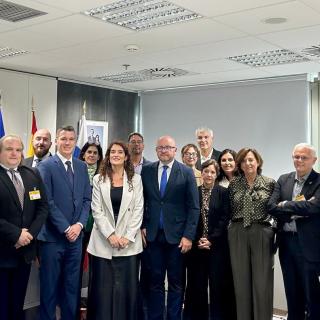 Participants at the meeting held at the Ministry of Science, Innovation and Universities.
