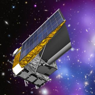 Recreación artística de Euclid, misión de la ESA cuyo objetivo es cartografiar la geometría del universo oscuro