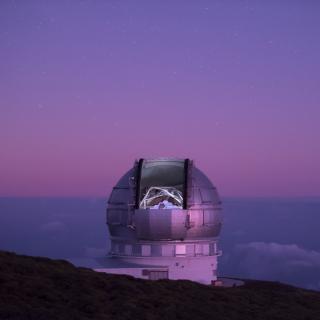 Gran Telescopio Canarias (GTC o Grantecan) en el Observatorio del Roque de los Muchachos en La Palma Gran Telescopio Canarias (GTC o Grantecan) en el Observatorio del Roque de los Muchachos en La Palma
