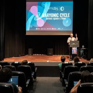 El director del IAC, Valentín Martínez Pillet, en la inauguración de la XXV Canary Islands Winter School of Astrophysics.